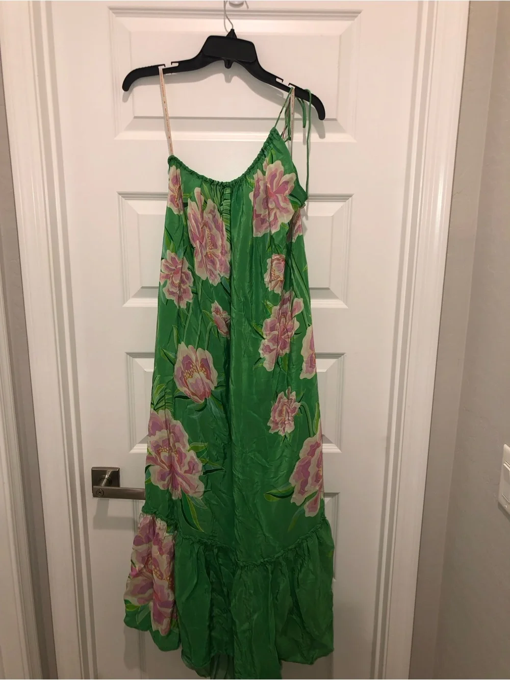 FARM Rio | Dresses | Farm Rio X Anthropologie Floral Vibing Satin Maxi ...